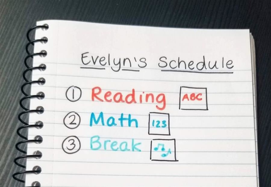 schedule written 